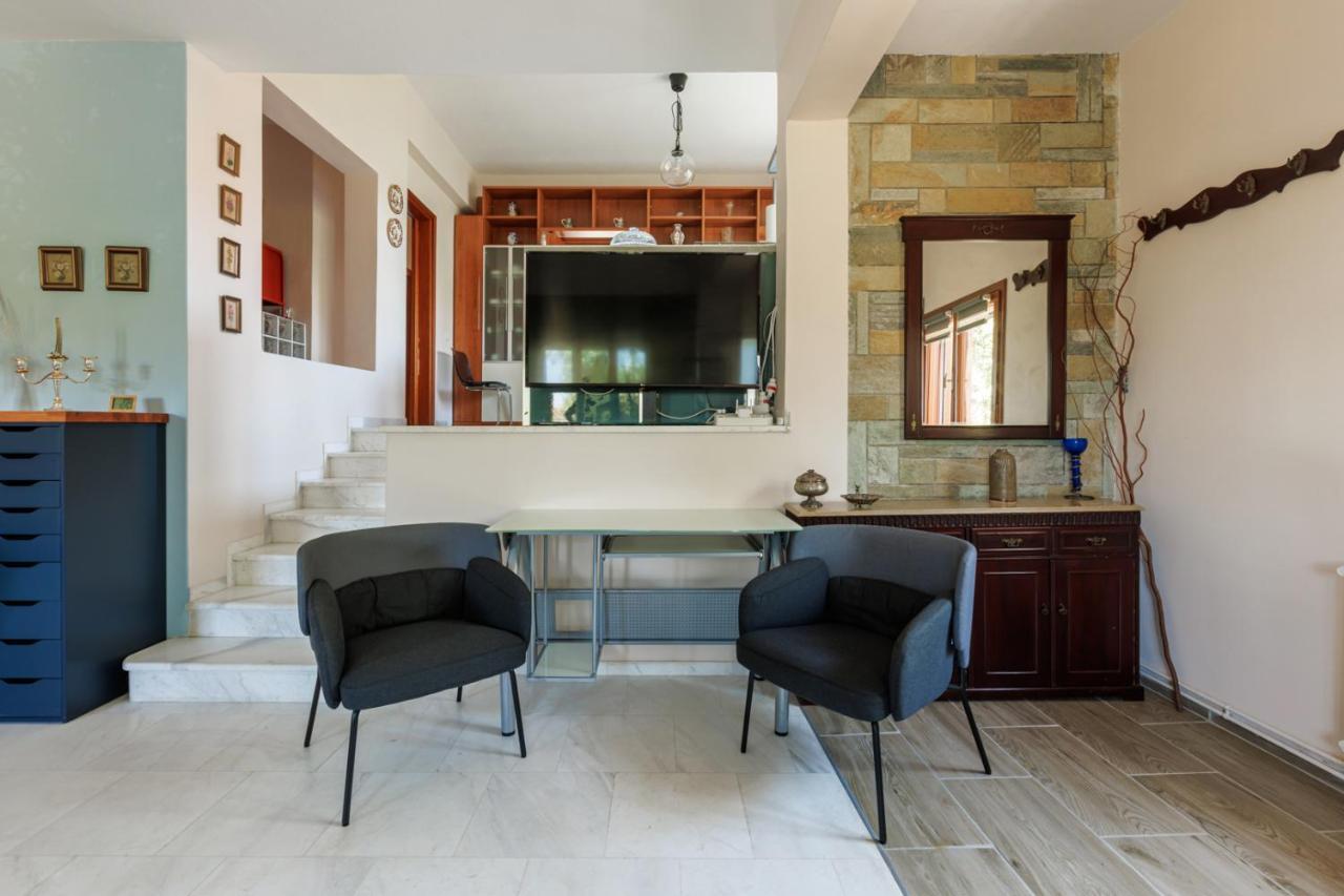 Large Home Near Potamos Beach エパノミ エクステリア 写真